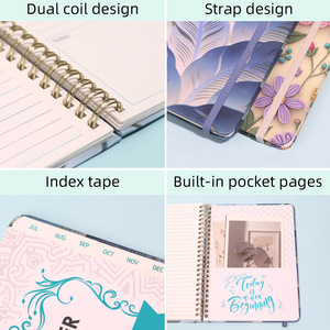 Agenda personnalisé avec logo gravé, couverture rigide, carnet de planification scolaire, cadeau, cahiers en papier, journal A5 pour étudiants - Product Image 2