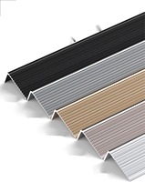 Profilé de bordure antidérapant en aluminium en forme de L pour marches de carrelage, marbre et métal – Moulure de finition pour escalier