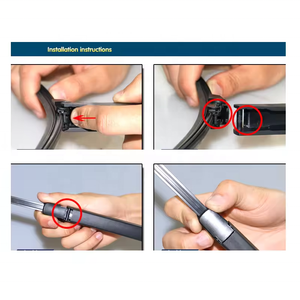 En İyi Moda Silecekleri 16 inç Arka Silecek Lastiği ve Kolu Seti VW Caddy 2K 2004-2016 için - Product Image 5