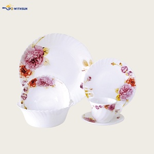 Vajilla <span class=keywords><strong>de</strong></span> Vidrio Gowithsun, Juego <span class=keywords><strong>de</strong></span> Vajilla <span class=keywords><strong>de</strong></span> Vidrio Opal <span class=keywords><strong>Arcopal</strong></span> <span class=keywords><strong>de</strong></span> 20 Piezas, Resistente al Calor, Apto para Lavavajillas, Ecológico - Product Image 2