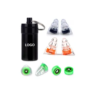 Ear Hearing Protection In Flexible Reusable Earplugs Soundproofing Safety Noise Cancelling Silicone Earplugs