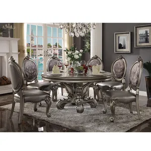 Di vendita caldo set tavolo da pranzo mobili moderni sala da pranzo tavoli e sedie con allungabile size