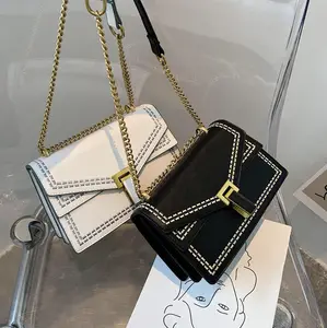 2020 새로운 PU 가죽 여성 패션 가방 숙녀 유행 정사각형 스티치 Crossbody 핸드백 여자 지갑 핸드백 도매