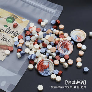 130 couleurs haute qualité 500G octogonale cire sceau perles Vintage enveloppe cachetage cire timbre - Product Image 2