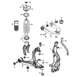 Brazo de control superior 68217808AA 68217809AA para sistema de suspensión MacPherson de Durango, Grand Cherokee y Chrysler - Product Image 4