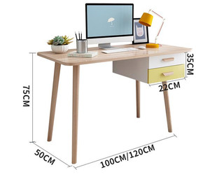 Nordic Desk Solid Wood Bedroom Modern Minimalist Writing Desk Student Home Computer Desk Desktop Simple <strong>Study</strong> <strong>Table</strong> - Product Image 4