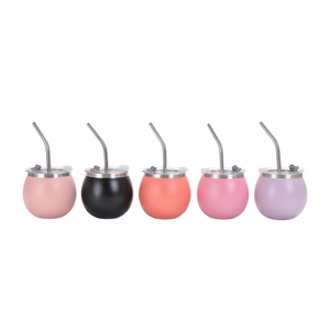 Botella de Agua Personalizada de Acero Inoxidable Mini Mate con Pajita Portátil - Product Image 5