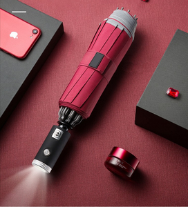 Ô Tự Động Gấp 3 Cánh, Đèn Led Phát Sáng Chống Gió, Chống Mưa, Chống Tia Uv, Upf50 + Quà Tặng Du Lịch Gấp 3 Cánh - Product Image 2