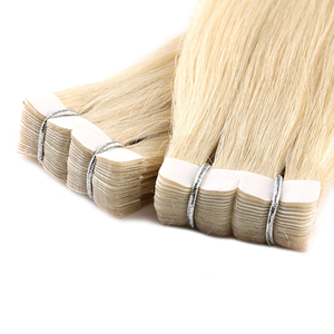 ผมต่อแบบเทปมินิ 100% เส้นผมแท้จากจีน เกรด Remy  จัดเรียงเกล็ดผม  แบบ Double Drawn ไม่หลุดร่วง สีอ่อนธรรมชาติ ผมตรง - Product Image 2
