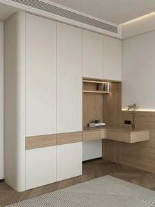 Grand meuble de chambre à coucher moderne et simple avec porte en bois massif Armoire de rangement Placard pour hôtel Salon Hall Utilisation - Product Image 3