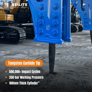 215mm <strong>Chisel</strong> BLT-215 <strong>Hydraulic</strong> Demolition <strong>Breaker</strong> Compatible With Lovol FR700 XCMG XE750 Urban Reconstruction <strong>Hydraulic</strong> <strong>Breakers</strong> - Product Image 4