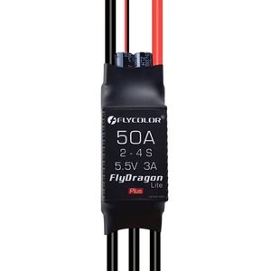 Flycolor FlyDragon Lite <span class=keywords><strong>Plus</strong></span> 2-4S <span class=keywords><strong>3</strong></span>-6S 20A 30A 40A 50A ESC Sin Escobillas con BEC de 2A/3A para Aviones RC y Drones de Ala Fija - Product Image 1