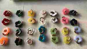 Pendientes de Resina con Flores, Estilo Europeo y Americano, Colgante de Color, Chapado en Oro de 18K, Acero Inoxidable, Hermosos Pendientes para Mujer - Product Image 6