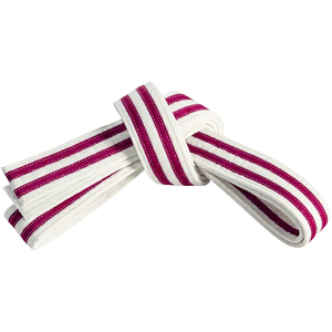 Cinturones de Karate de Primera Calidad para Hombre y Mujer, Logotipo Personalizado, 100% Algodón, Ligeros, Cinturón de Karate para Adultos de Artes Marciales - Product Image 1
