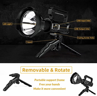 Super lumineux 100000 Lumens LED lumière de pêche rechargeable longue portée projecteur lampe torche étanche