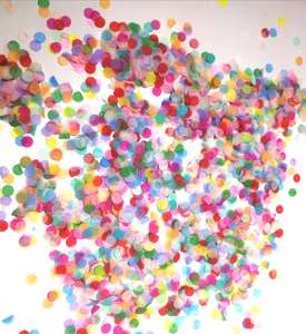 وصل حديثًا مستلزمات حفلات ملونة جميلة مُزينة بالدفع على شكل قصاصات ملونة مناسبة لحفلات الزفاف - Product Image 3