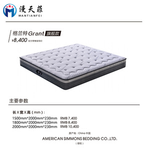 ที่นอนยางพารา Simmons Luxury Dream Series รุ่น Medium Firm Pocket Spring ขนาดเตียงคู่ สำหรับใช้ในห้องนอน - Product Image 5