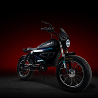 OWAYEBIKE SK-1 SUPER Black Warrior Pengiriman Gratis AS 60V 50Ah Sepeda Listrik Ban Lebar Daya Tinggi Jarak Jauh Retro E-Bike