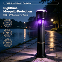 Nouvelle Lampe Anti-Moustiques Intelligente à Simulation de Parfum Humain CO2, Piège à Insectes Extérieur sur Pied en Acier Inoxydable, Équipement de Contrôle des Nuisibles