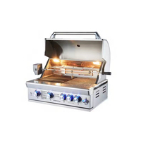Grill à gaz professionnel d'extérieur w, 4 brûleurs, cuisine extérieure