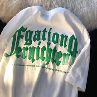 T-shirt de haute qualité en coton 100% 240 g/m², impression 3D en relief, logo personnalisé, t-shirt tendance d'été pour hommes