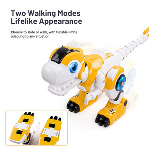 Großer Multifunktionaler Ferngesteuerter Roboter-Dinosaurier mit Licht und Sprühfunktion Intelligentes Programmierbares Maschinen-Spielzeug Elektrisches Tierspielzeug - Product Image 6