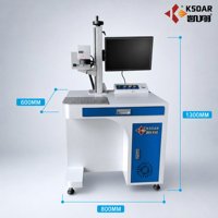 Machine de marquage laser à fibre CNC pour plaques signalétiques métalliques, bijoux, or, argent, plastique, codes QR, logos – Graveur laser