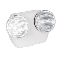 Nouveauté : Lampe de Secours LED en Plastique à Double Faisceau 6W 500LM avec Batterie de 3 Heures et Utilisation Intérieure
