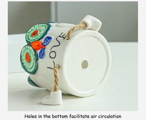 <span class=keywords><strong>Macetas</strong></span> y <span class=keywords><strong>macetas</strong></span> suculentas de animales, decoración de cerámica, novedad - Product Image 6
