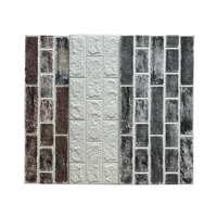 Carreaux muraux auto-adhésifs résistants et imperméables Papier peint 3d en brique de mousse Papier peint pour la décoration intérieure en gros