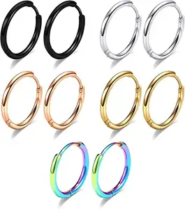 Multiple specifications stainless steel hoop earrings bulk wholesale ear hoop piercing jewels unisex