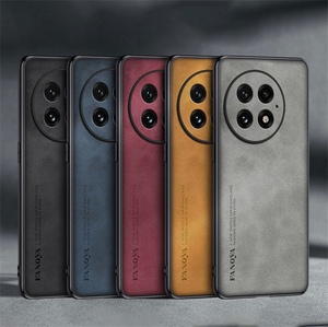 Sang Trọng Người Đàn Ông Kinh Doanh Trường Hợp Điện Thoại Cho <span class=keywords><strong>Oneplus</strong></span> 13 / 13T Da Cừu Da Bao Gồm Tất Cả Các Ống Kính Cover Quay Lại - Product Image 1