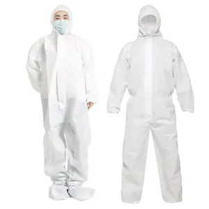 SF combinaisons de protection chimique combinaison de protection médicale Buzo Mameluco désechable vêtements de travail jetables adulte CE blanc EN