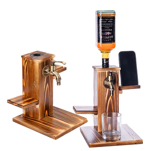 Distributeur de whisky en bois personnalisé pour bar à domicile, station de shots d'<span class=keywords><strong>alcool</strong></span> avec logo personnalisé, cadeaux pour mari, papa - Product Image 4