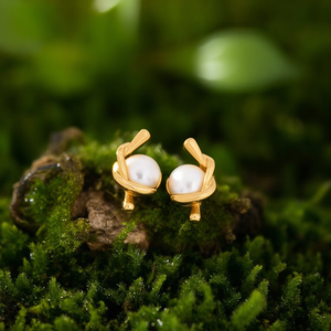 Boucles d'oreilles tendance en acier inoxydable 316L avec placage or PVD, durables et résistantes - Product Image 3