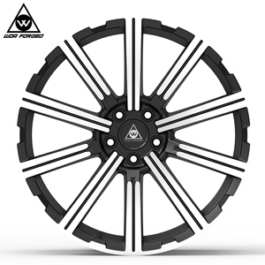 Custom 10 Spoke 18 19 20 21 22 นิ้วPCD 5x112 5x114.3 5x120 ผู้โดยสารล้อรถสีเทา/สีดําล้อรถปลอมแปลงสําหรับLand Rover