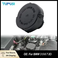 Pour BMW Série 3 5 6 7 E46 E36 E39 E61 E64 E65 X3 Bouchon de réservoir d'expansion Couvercle de radiateur Bouchon d'huile 17111742232 Remplacement Accessoires