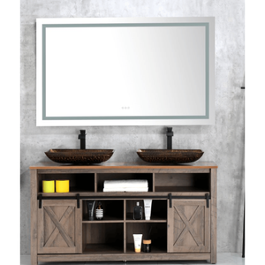 DB 60 pulgadas. W X 36 pulgadas. H Frameless LED Single Bathroom Vanity Mirror Cristal pulido Baño Vanity LED Only Pickup - Product Image 1