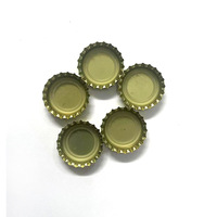 Capsules couronne métalliques dorées de marque OEM, imprimées, 26MM/29MM, SANS PVC, pour les nouvelles bouteilles de boissons gazeuses et les usines de bière 2026