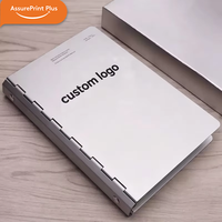 Carnet à couverture rigide en métal de qualité supérieure, en alliage d'aluminium, à feuilles mobiles, coffret cadeau, logo personnalisé, journal d'extérieur