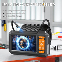 Caméra endoscopique P410 1080P IP68 avec écran IPS 4,3 pouces, sonde de 8 mm, boroscope industriel, câble de 5 m, inspection de canalisations, maintenance CVC