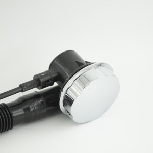 Bộ xả bồn tắm bật lên có ngăn tràn, tay cầm bằng đồng mạ crôm, điều khiển xả nước bồn tắm - Product Image 2