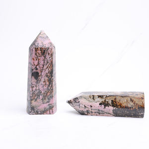 Quarzo naturale <span class=keywords><strong>Rhodonite</strong></span> punti di pietre preziose pietre curative per la decorazione domestica - Product Image 4