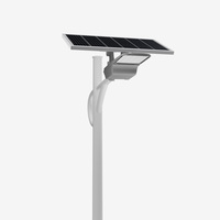 Lampe de rue LED solaire 20W, design intégré, aluminium, étanche IP66 pour jardin et route
