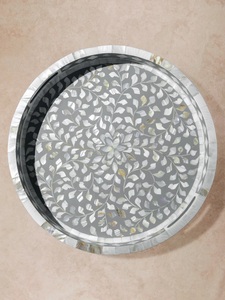 Plateau de service artisanal en nacre de qualité supérieure pour la maison, l'hôtel, le restaurant et les cadeaux de mariage à vendre - Product Image 5