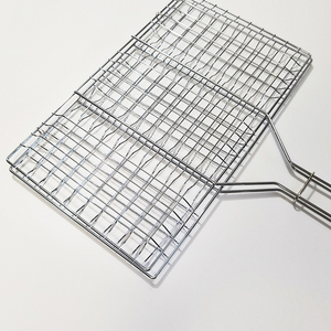 Pince à poisson grillée en métal, grille de barbecue pour camping, pour steak, <span class=keywords><strong>ailes</strong></span> de poulet, saucisses, galettes de hamburger - Product Image 3