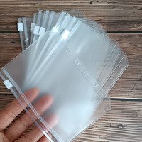 Bolsas de Plástico Transparente con Cierre, Bolsas de PVC A5 A6 A7, Bolsas Económicas con Cierre Hermético para Archivadores