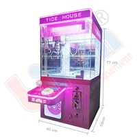 Promotion LIFUN Machine à griffes en métal Tide House pour poupées et jouets en peluche, à monnayeur, Garantie 1 an