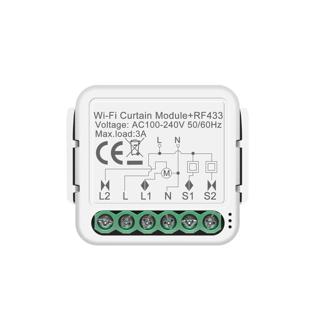 Home Automation Smart Life App Control Tuya Smart Wifi Curtain Switch Module Compatible with Alexa Google Home PST-C01+RF