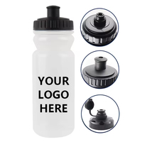 Bouteille d'eau de sport en plastique tendance de 700 ml pour la gym, accessoires de vélo pour le sport et les voyages, type à pression directe pour enfants